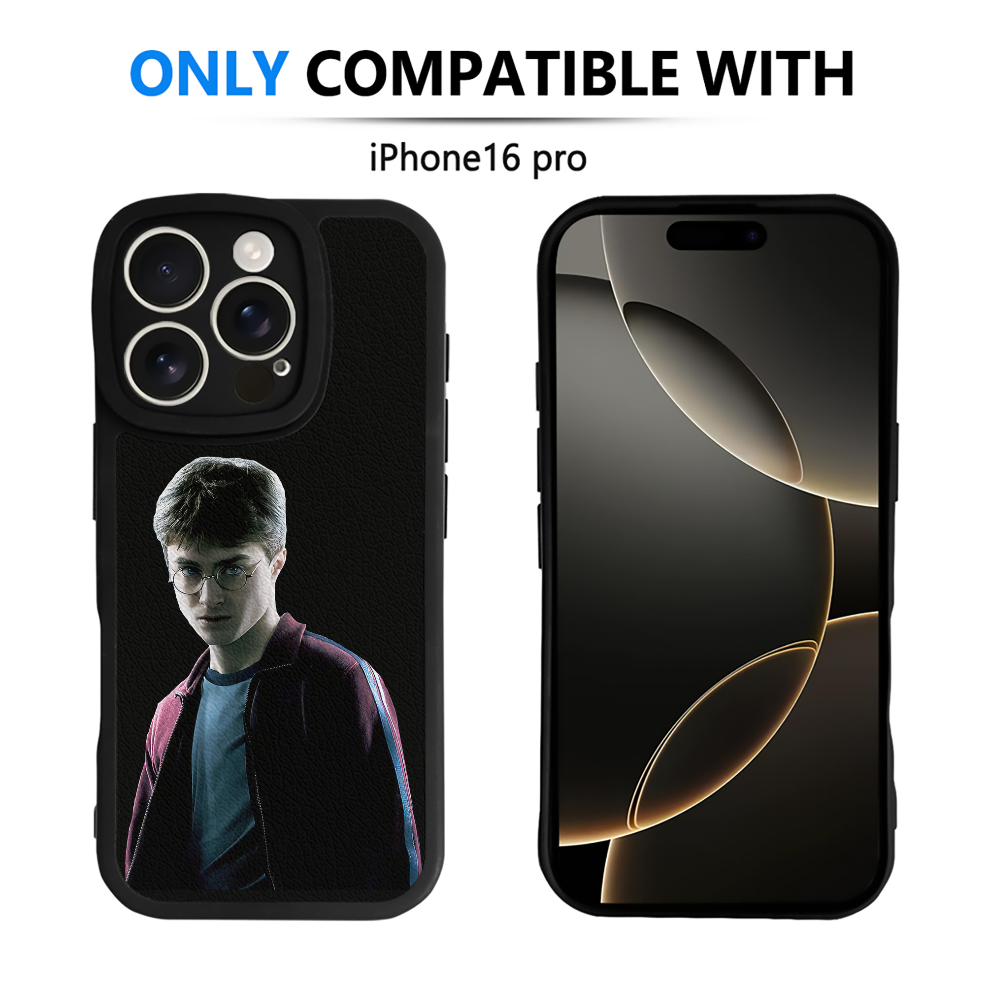 （画像用） Harry Potter ハリー・ポッターシリーズ 【iPhone 16シリーズ対応】シリコンスマホケース（レザー調） 材質：シリコン